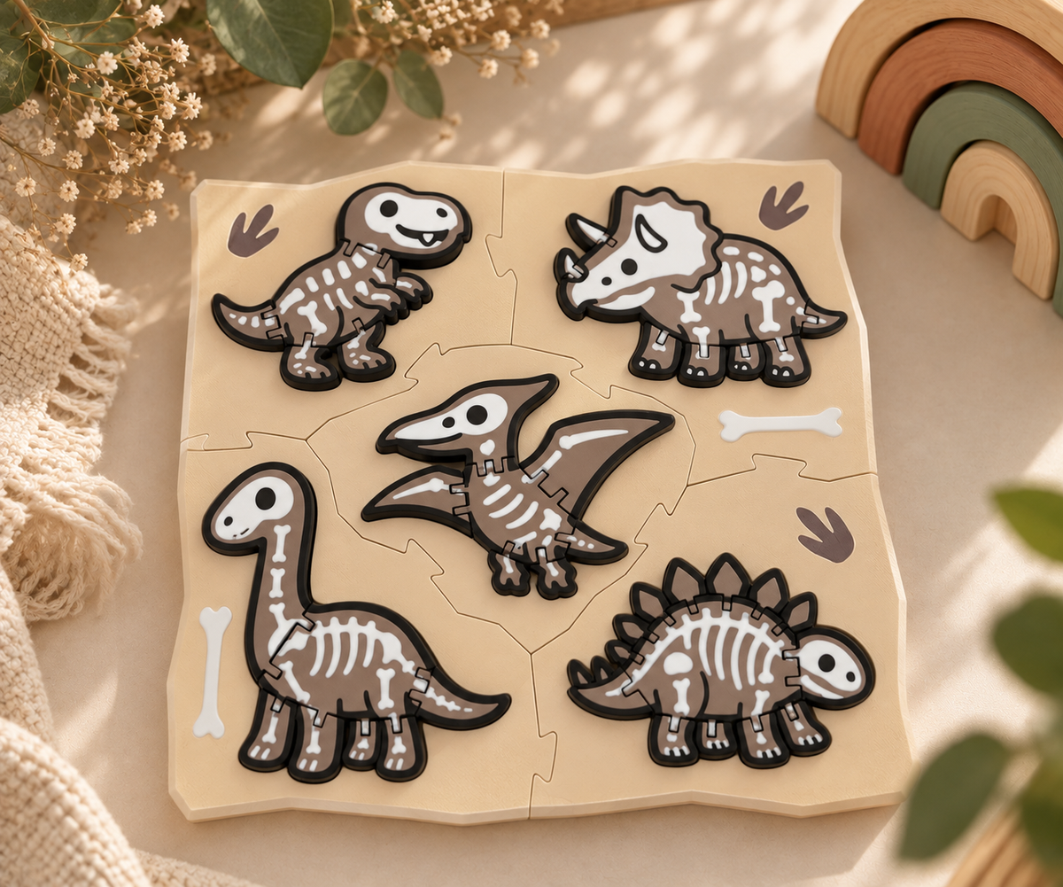 🌿Quebra-Cabeça Fóssil dos Dinossauros